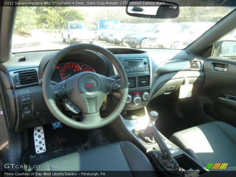 Dark Gray Metallic / STi Limited Carbon Black 2012 Subaru Impreza WRX STi Limited 4 Door