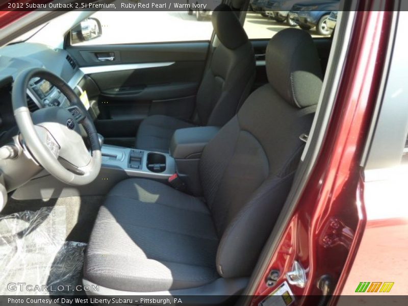 Ruby Red Pearl / Warm Ivory 2012 Subaru Outback 2.5i Premium
