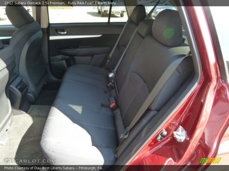 Ruby Red Pearl / Warm Ivory 2012 Subaru Outback 2.5i Premium