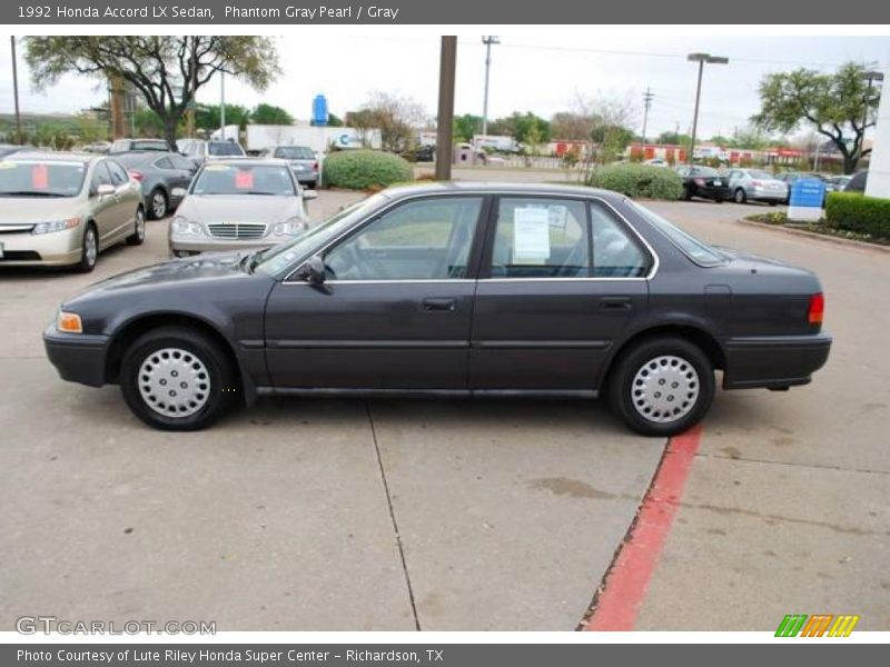 Phantom Gray Pearl / Gray 1992 Honda Accord LX Sedan