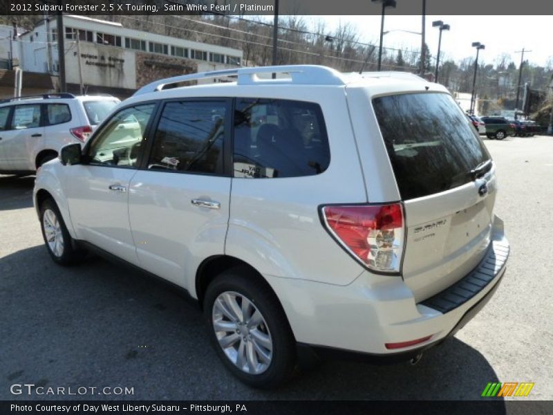Satin White Pearl / Platinum 2012 Subaru Forester 2.5 X Touring
