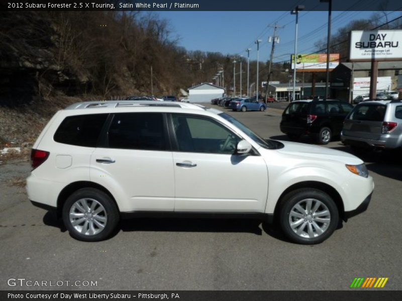 Satin White Pearl / Platinum 2012 Subaru Forester 2.5 X Touring