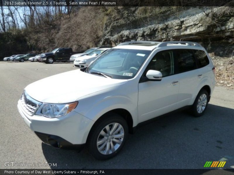 Satin White Pearl / Platinum 2012 Subaru Forester 2.5 X Touring