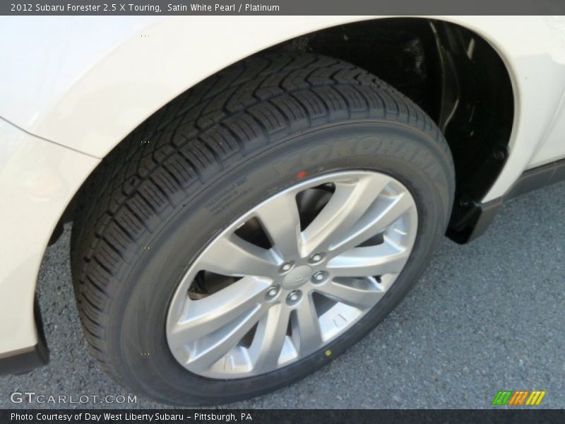 Satin White Pearl / Platinum 2012 Subaru Forester 2.5 X Touring