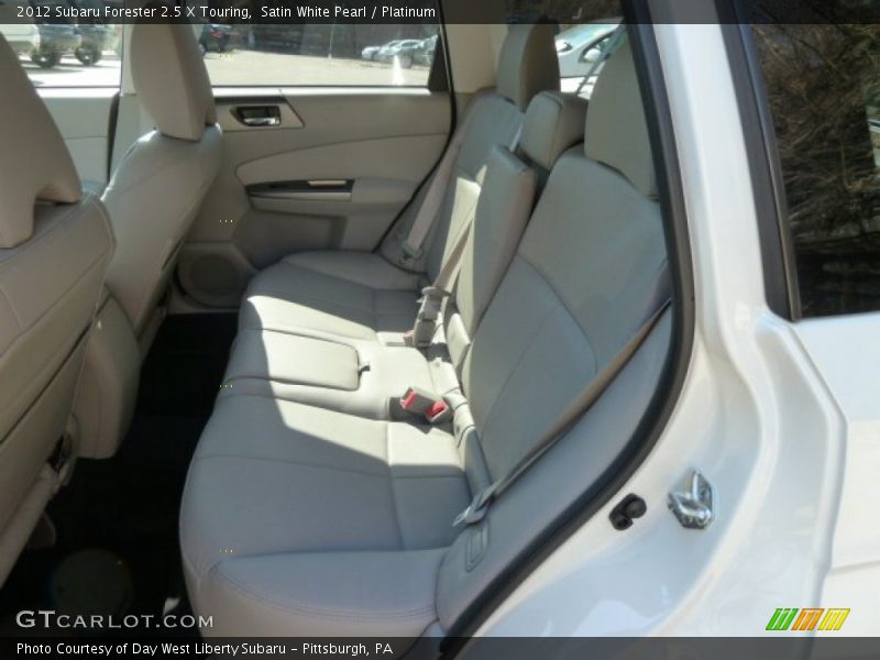 Satin White Pearl / Platinum 2012 Subaru Forester 2.5 X Touring