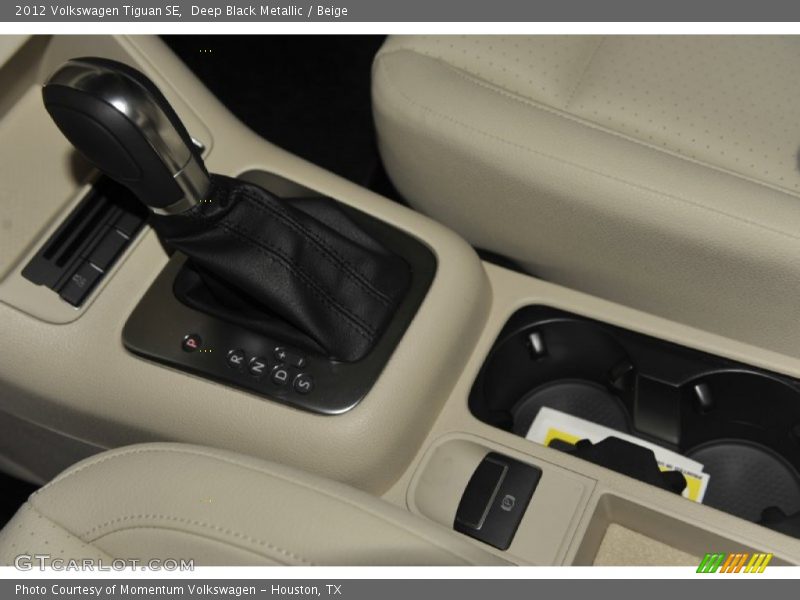 Deep Black Metallic / Beige 2012 Volkswagen Tiguan SE