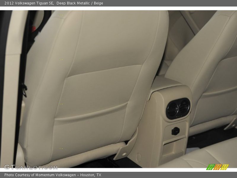 Deep Black Metallic / Beige 2012 Volkswagen Tiguan SE
