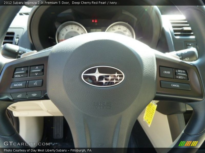 Deep Cherry Red Pearl / Ivory 2012 Subaru Impreza 2.0i Premium 5 Door