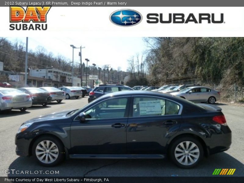 Deep Indigo Pearl / Warm Ivory 2012 Subaru Legacy 3.6R Premium