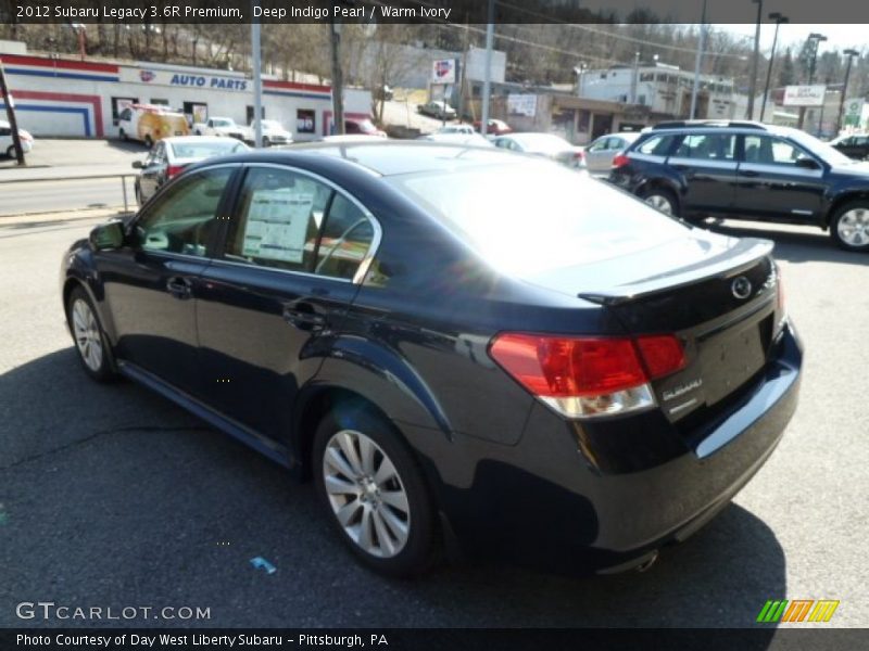 Deep Indigo Pearl / Warm Ivory 2012 Subaru Legacy 3.6R Premium