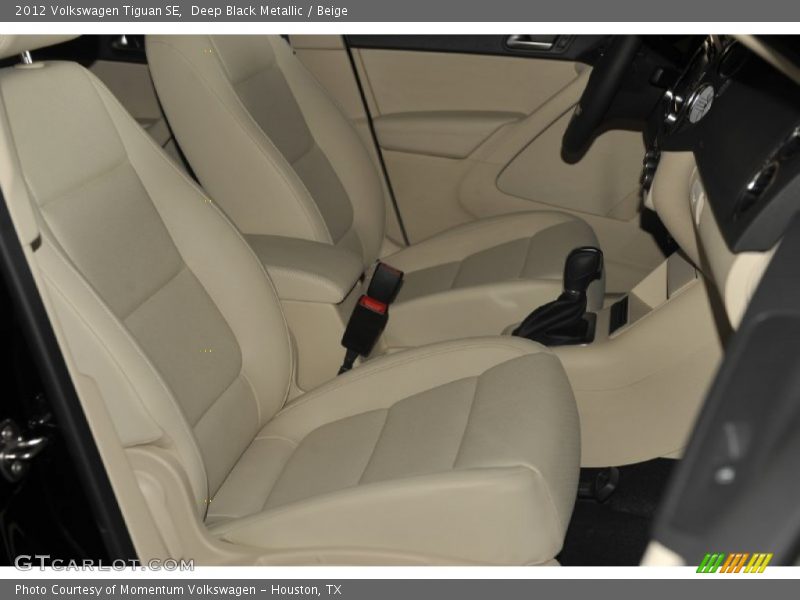 Deep Black Metallic / Beige 2012 Volkswagen Tiguan SE