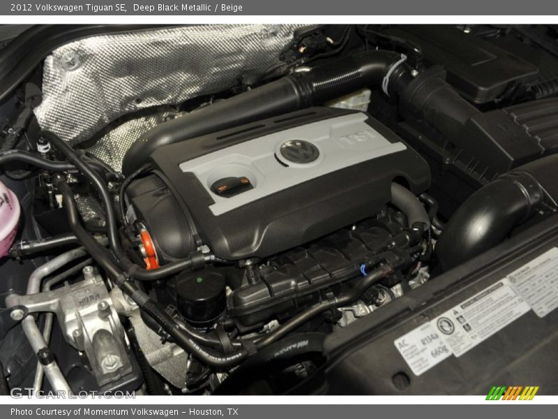 Deep Black Metallic / Beige 2012 Volkswagen Tiguan SE