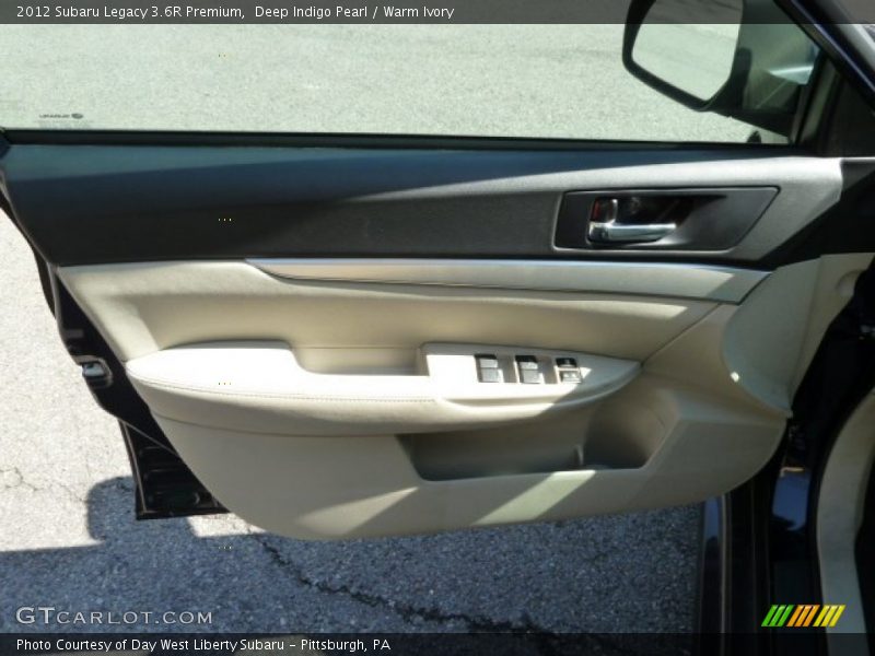 Deep Indigo Pearl / Warm Ivory 2012 Subaru Legacy 3.6R Premium