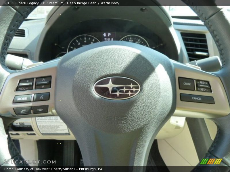 Deep Indigo Pearl / Warm Ivory 2012 Subaru Legacy 3.6R Premium