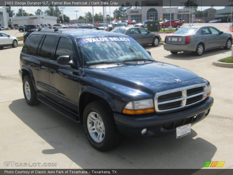 Patriot Blue Pearlcoat / Dark Slate Gray 2003 Dodge Durango SLT