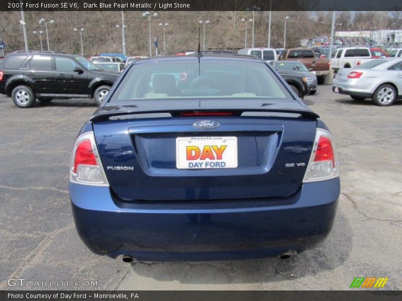 Dark Blue Pearl Metallic / Light Stone 2007 Ford Fusion SE V6