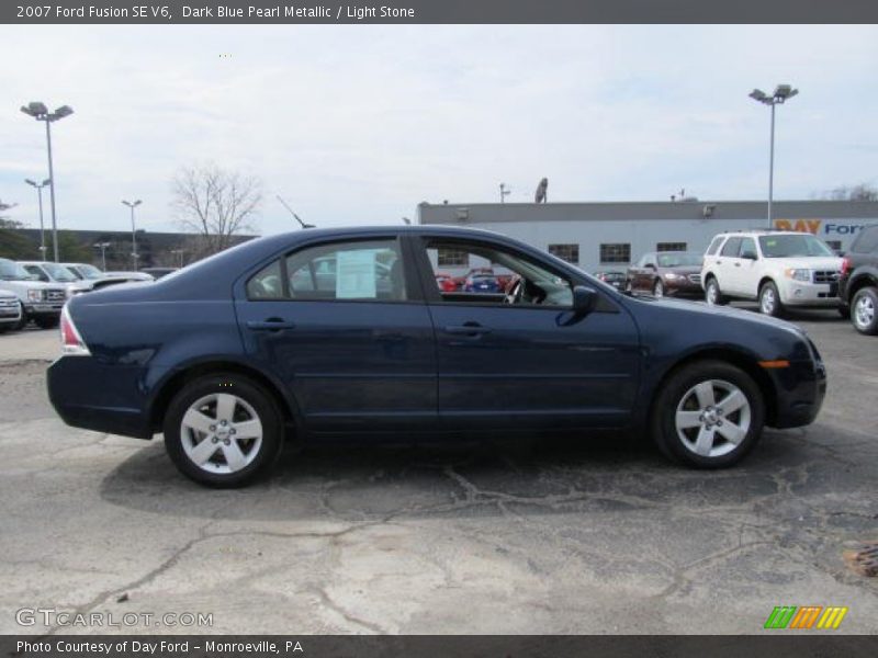 Dark Blue Pearl Metallic / Light Stone 2007 Ford Fusion SE V6