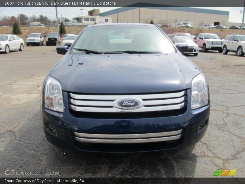 Dark Blue Pearl Metallic / Light Stone 2007 Ford Fusion SE V6