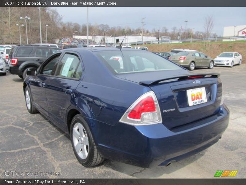 Dark Blue Pearl Metallic / Light Stone 2007 Ford Fusion SE V6