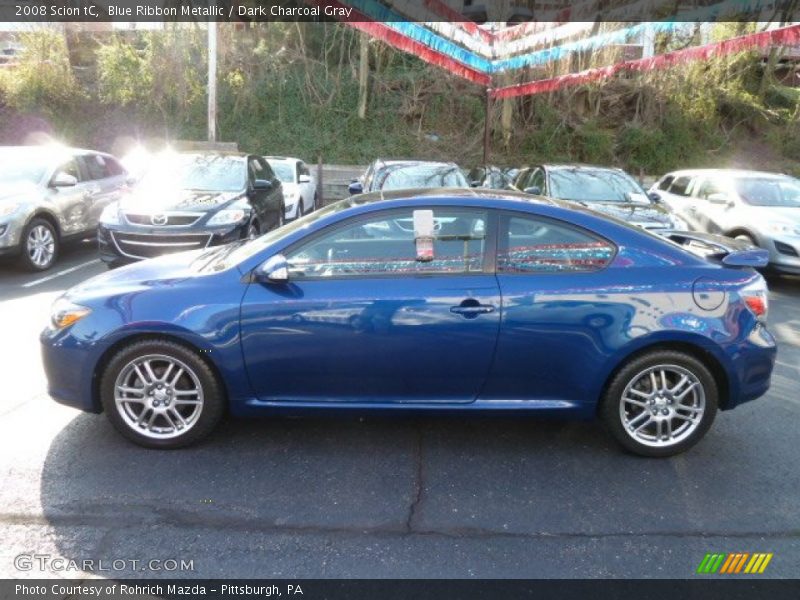 Blue Ribbon Metallic / Dark Charcoal Gray 2008 Scion tC