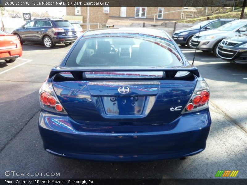 Blue Ribbon Metallic / Dark Charcoal Gray 2008 Scion tC