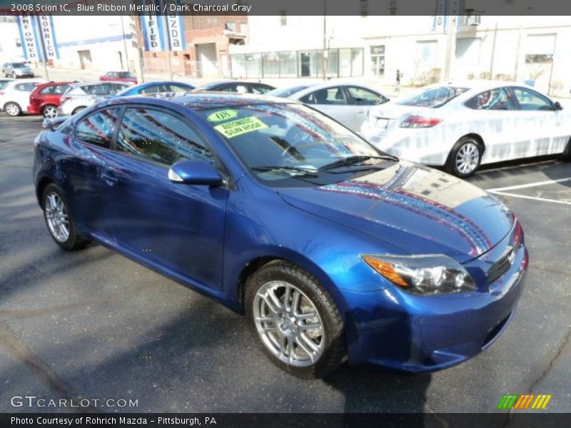 Blue Ribbon Metallic / Dark Charcoal Gray 2008 Scion tC