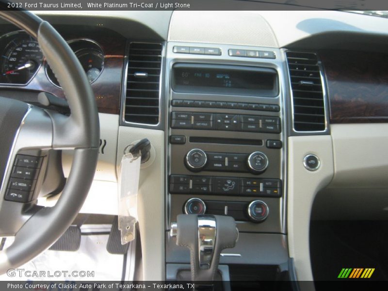 White Platinum Tri-Coat / Light Stone 2012 Ford Taurus Limited
