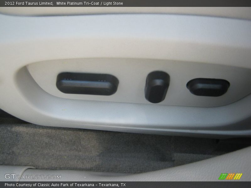 White Platinum Tri-Coat / Light Stone 2012 Ford Taurus Limited