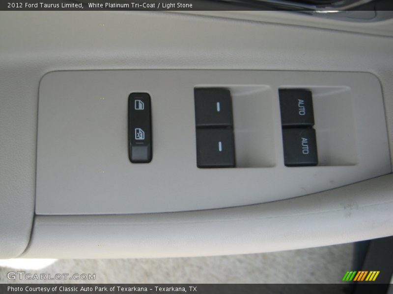 White Platinum Tri-Coat / Light Stone 2012 Ford Taurus Limited