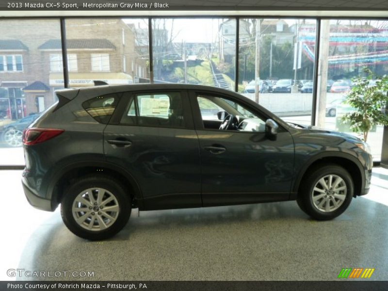 Metropolitan Gray Mica / Black 2013 Mazda CX-5 Sport