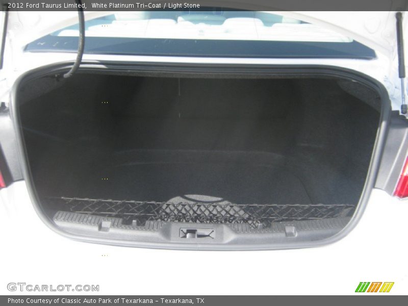 White Platinum Tri-Coat / Light Stone 2012 Ford Taurus Limited