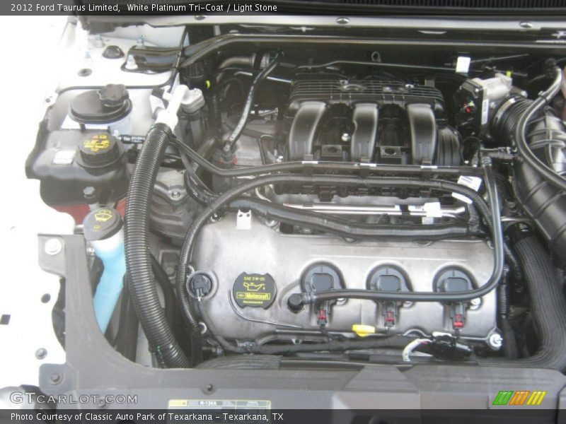 White Platinum Tri-Coat / Light Stone 2012 Ford Taurus Limited