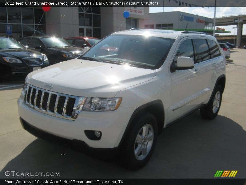 Stone White / Dark Graystone/Medium Graystone 2012 Jeep Grand Cherokee Laredo