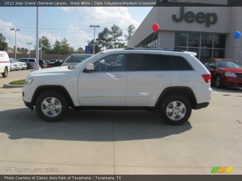 Stone White / Dark Graystone/Medium Graystone 2012 Jeep Grand Cherokee Laredo