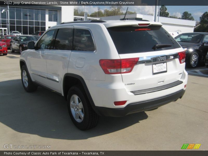 Stone White / Dark Graystone/Medium Graystone 2012 Jeep Grand Cherokee Laredo