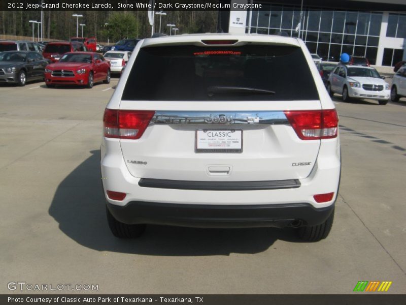 Stone White / Dark Graystone/Medium Graystone 2012 Jeep Grand Cherokee Laredo