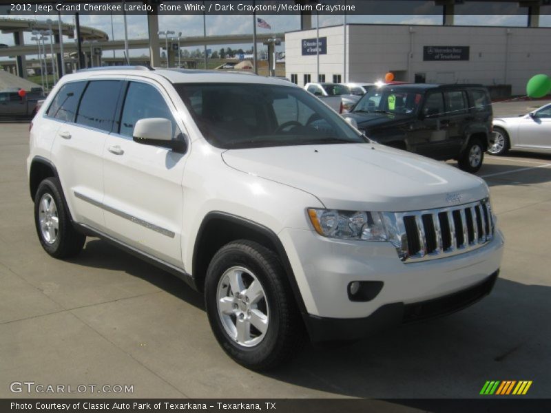 Stone White / Dark Graystone/Medium Graystone 2012 Jeep Grand Cherokee Laredo