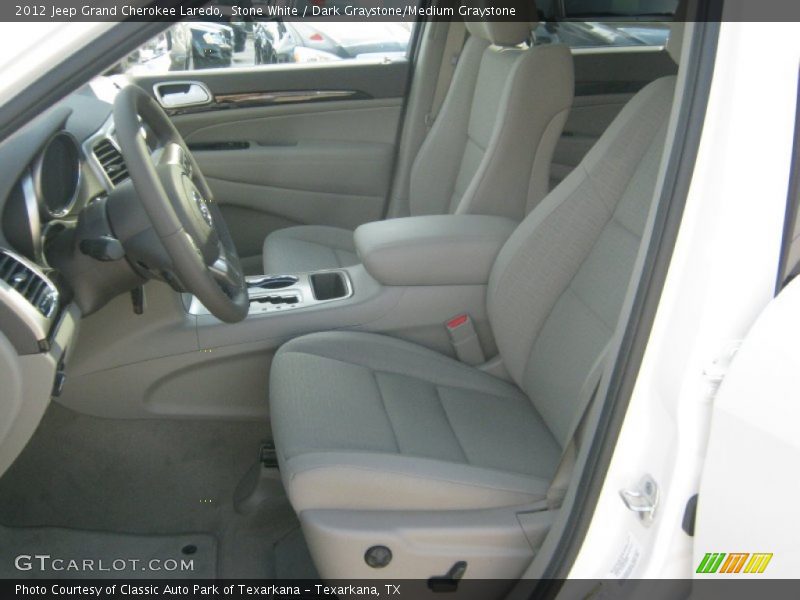 Stone White / Dark Graystone/Medium Graystone 2012 Jeep Grand Cherokee Laredo