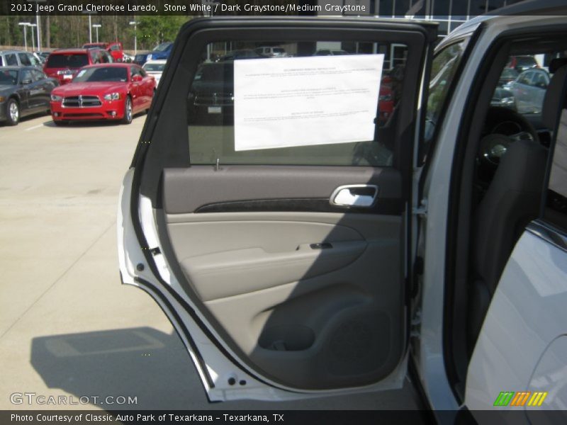 Stone White / Dark Graystone/Medium Graystone 2012 Jeep Grand Cherokee Laredo