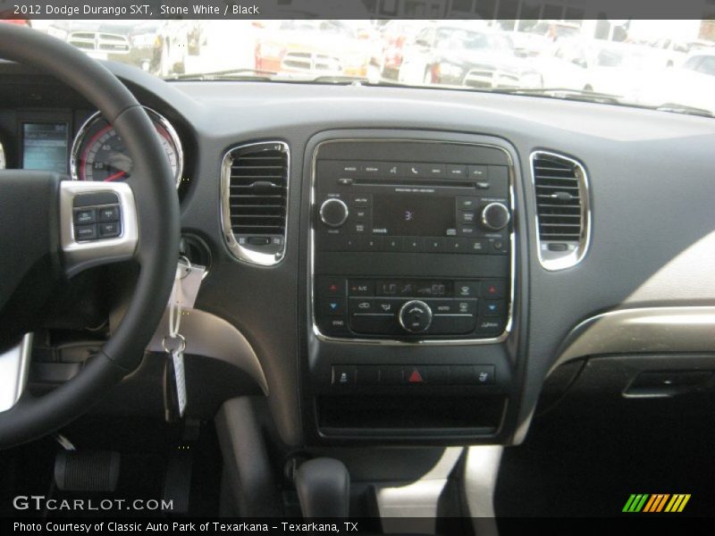 Stone White / Black 2012 Dodge Durango SXT