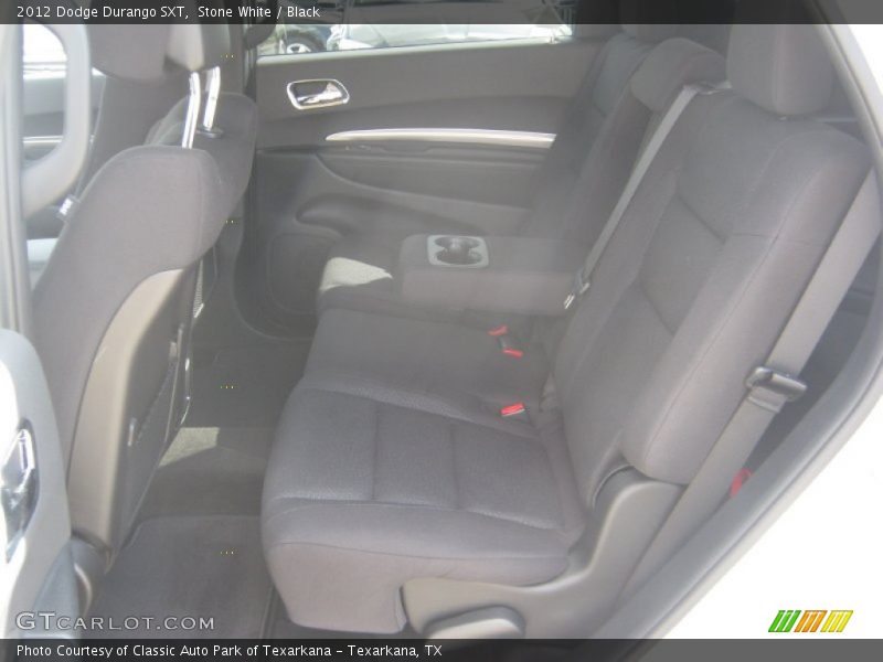 Stone White / Black 2012 Dodge Durango SXT