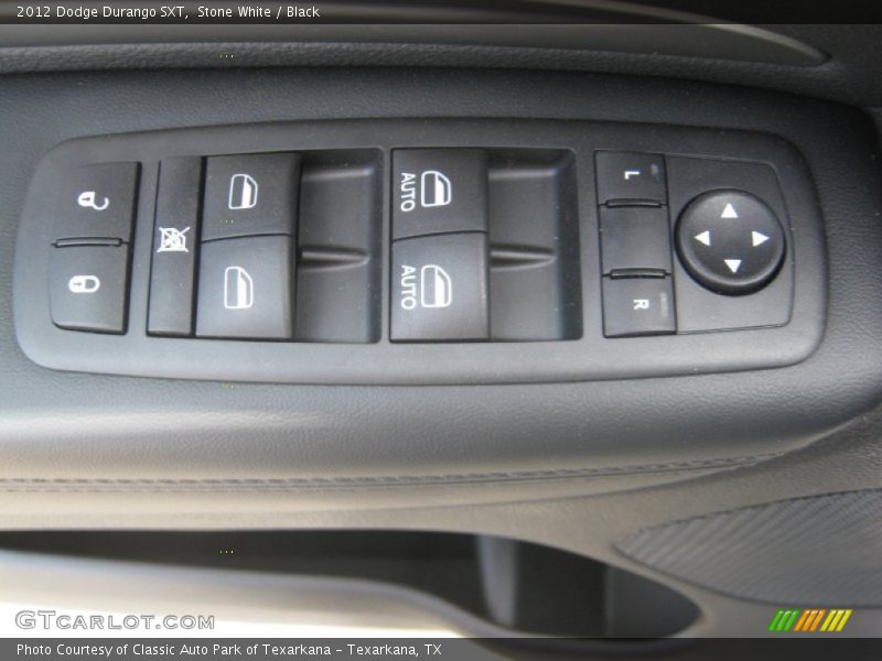Stone White / Black 2012 Dodge Durango SXT