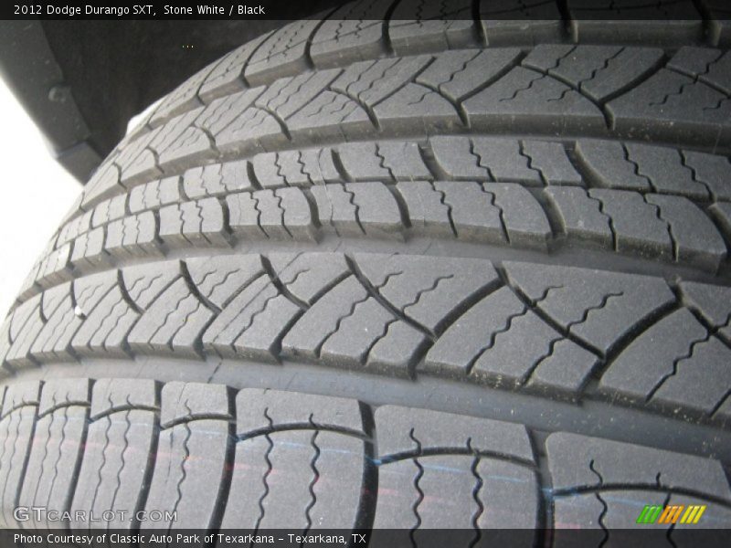 Stone White / Black 2012 Dodge Durango SXT