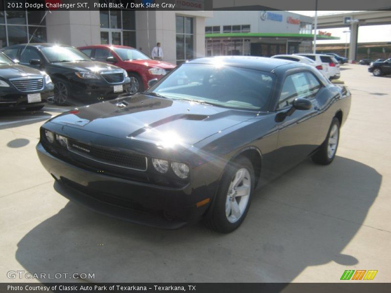 Pitch Black / Dark Slate Gray 2012 Dodge Challenger SXT