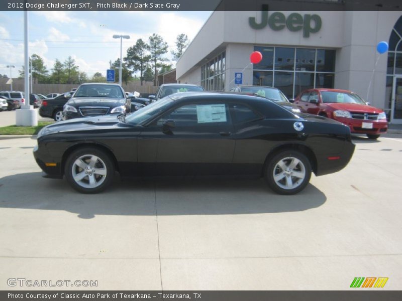 Pitch Black / Dark Slate Gray 2012 Dodge Challenger SXT