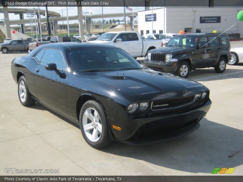 Pitch Black / Dark Slate Gray 2012 Dodge Challenger SXT