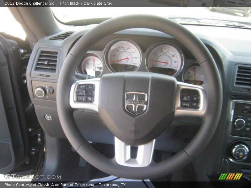 Pitch Black / Dark Slate Gray 2012 Dodge Challenger SXT