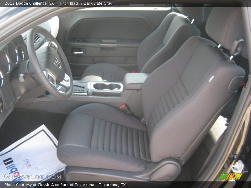 Pitch Black / Dark Slate Gray 2012 Dodge Challenger SXT