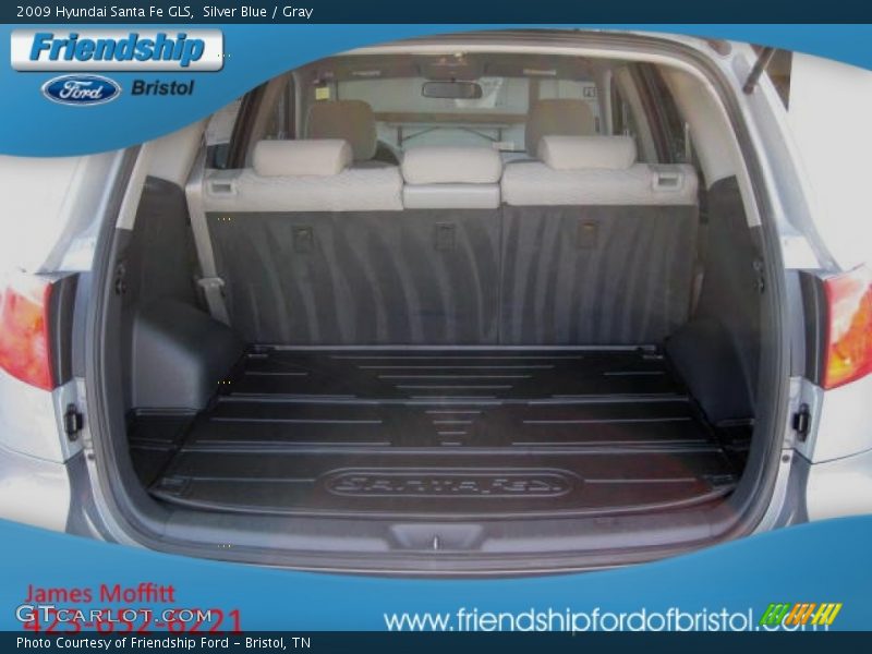 Silver Blue / Gray 2009 Hyundai Santa Fe GLS