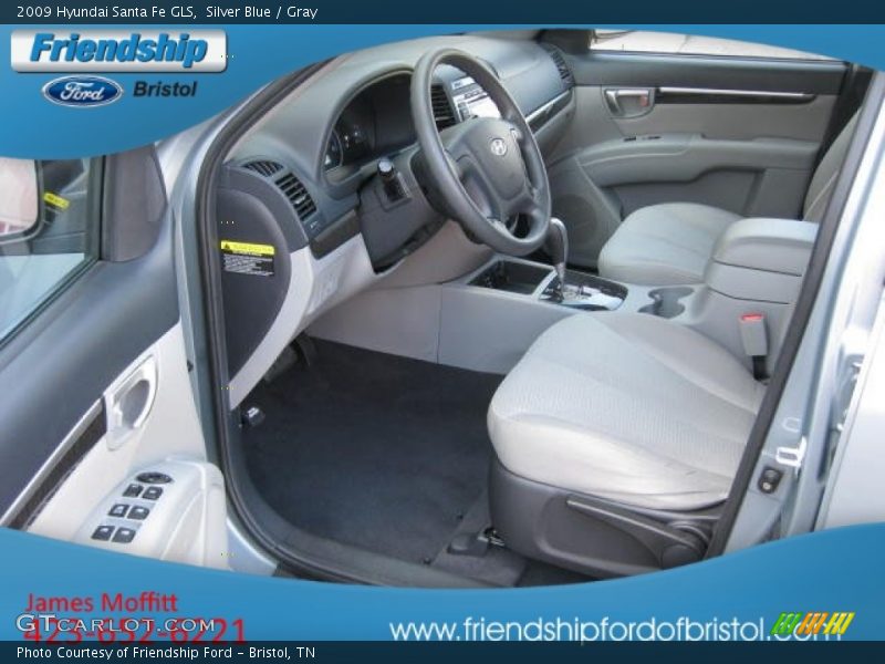 Silver Blue / Gray 2009 Hyundai Santa Fe GLS